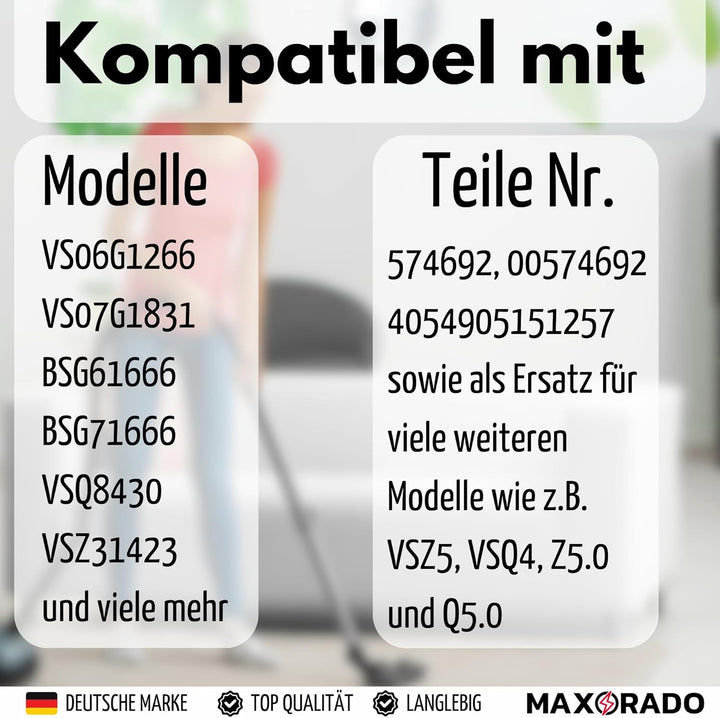 Staubsaugerrohr Verlängerungsrohr für Bosch Siemens Ergomaxx Sphera Roxx 00574692 00286468 574692 Ro