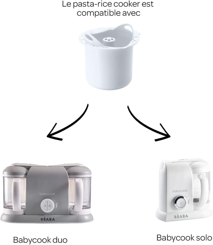 BÉABA, Pasta-Rice Cooker, Stärkekörbe/-schalen, Babycook-Zubehör, Babycook Solo und Duo kompatibel,