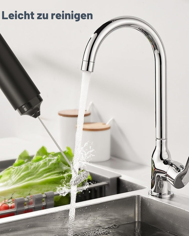 Wiederaufladbarer milchaufschäumer stab/Milchschäumer Elektrisch tragbarer mit Cover Getränkemixer K