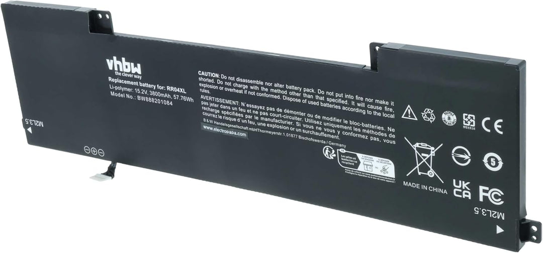 vhbw Akku kompatibel mit HP Omen 15-5000NW-K1G95EA, 15-5000na, 15-5000nc, 15-5000nd, 15-5000ne Noteb