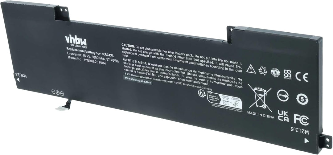 vhbw Akku kompatibel mit HP Omen 15-5006NS-L3S11EA, 15-5007TX, 15-5008TX, 15-5010NW, 15-5010NW-M1J90