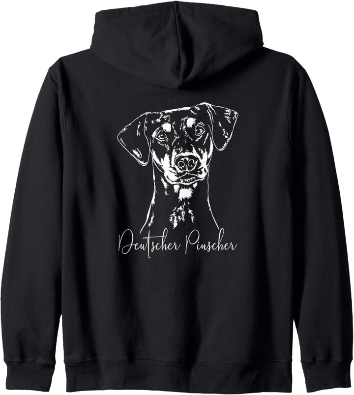 Deutscher Pinscher Hund Hunde Portrait Hundeportrait Kapuzenjacke