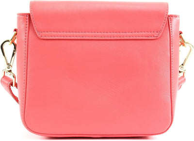 FREDsBRUDER Twinkle Ledertasche Handtasche Umhängetasche - 18x18x8cm (B x H x T) (coral)