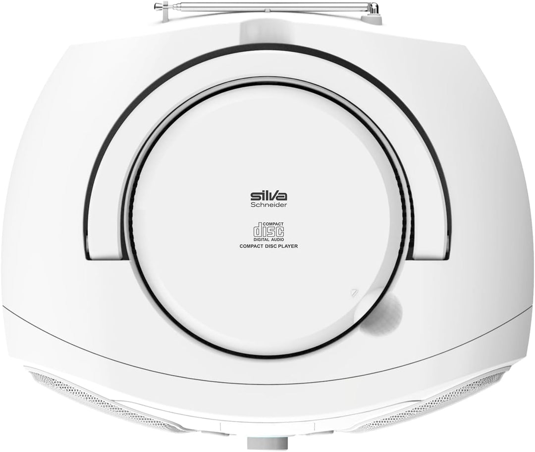 Silva Schneider MPC 25.4 USB – Tragbarer CD-Player mit UKW-Radio, USB für MP3, AUX & Kopfhöreranschl