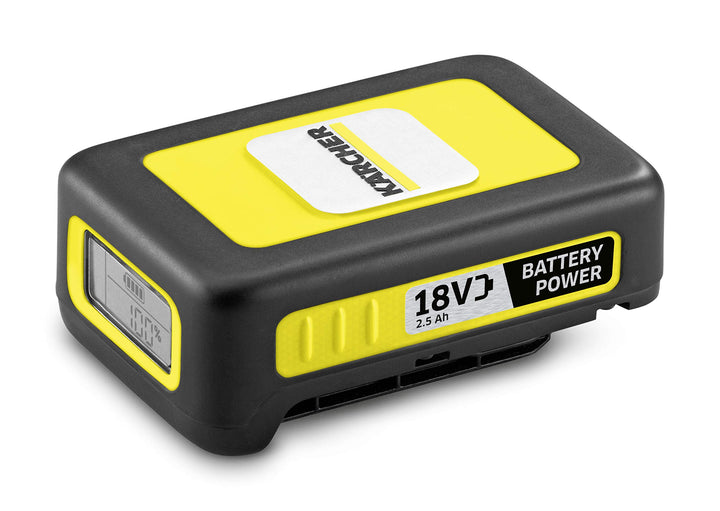 Kärcher Battery Power18/25,18 Vor36 V, 2,5 Ah(Energieverbrauch 45 Wh, Echtzeitanzeige Akku, Lithium-