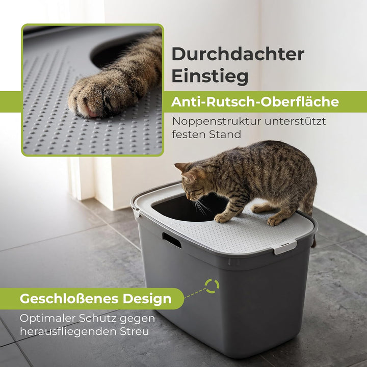 TopCat Katzentoilette dunkelgrau, dunkelgrau