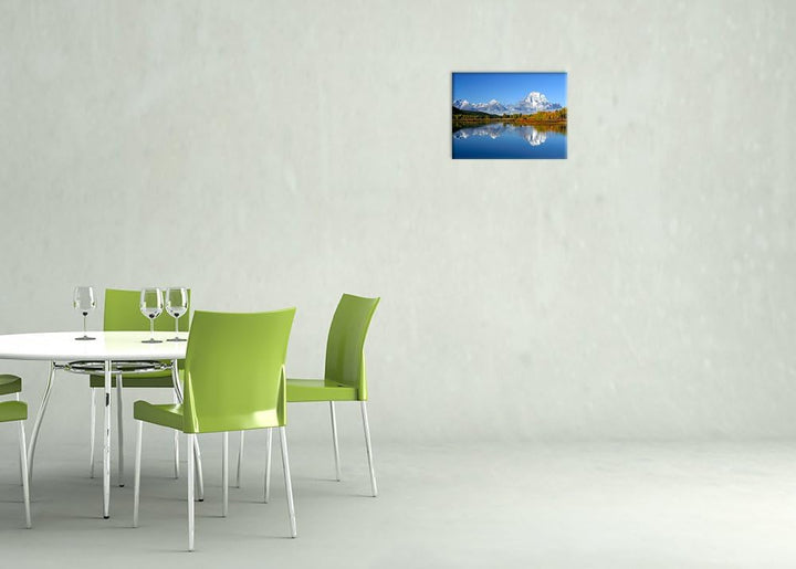 Bilderdepot24 Bild auf Leinwand | Berglandschaft USA - Oxbow Bend I in 80x60 cm als Wandbild | Wand-