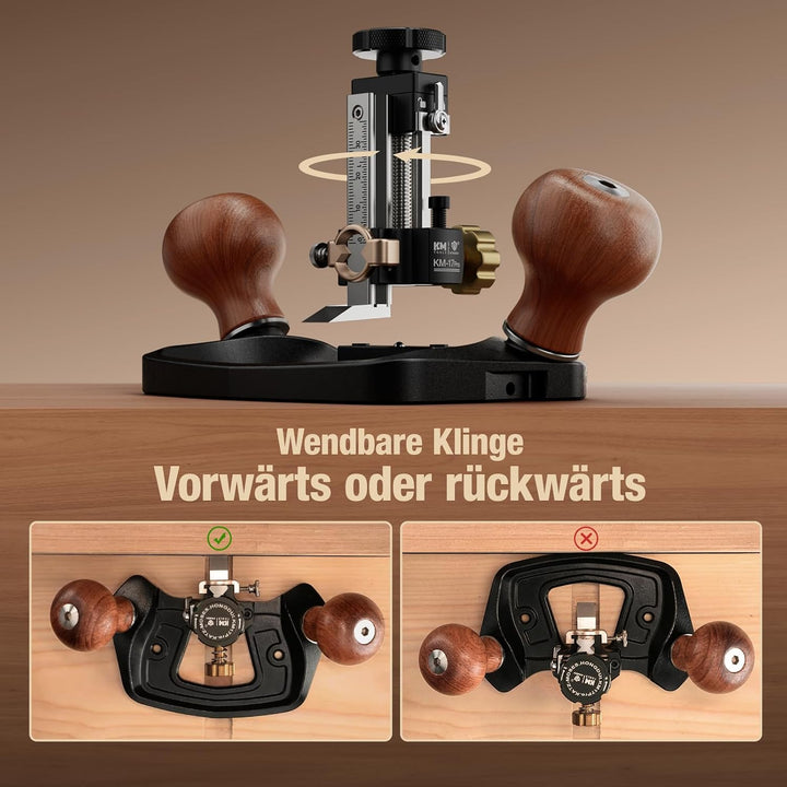 HONGDUI KM-17 PRO Router Hobel Holzbearbeitung Oberfräse Hobel zum Stimmen von Tischlereien, Schneid