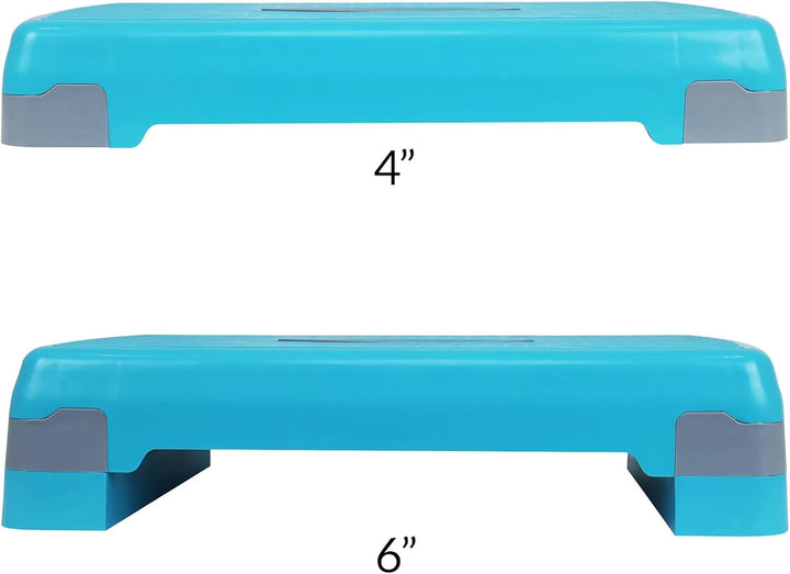 BalanceFrom Verstellbarer Workout-Aerobic-Stepper, Plattform-Trainer Grösse M, Blau