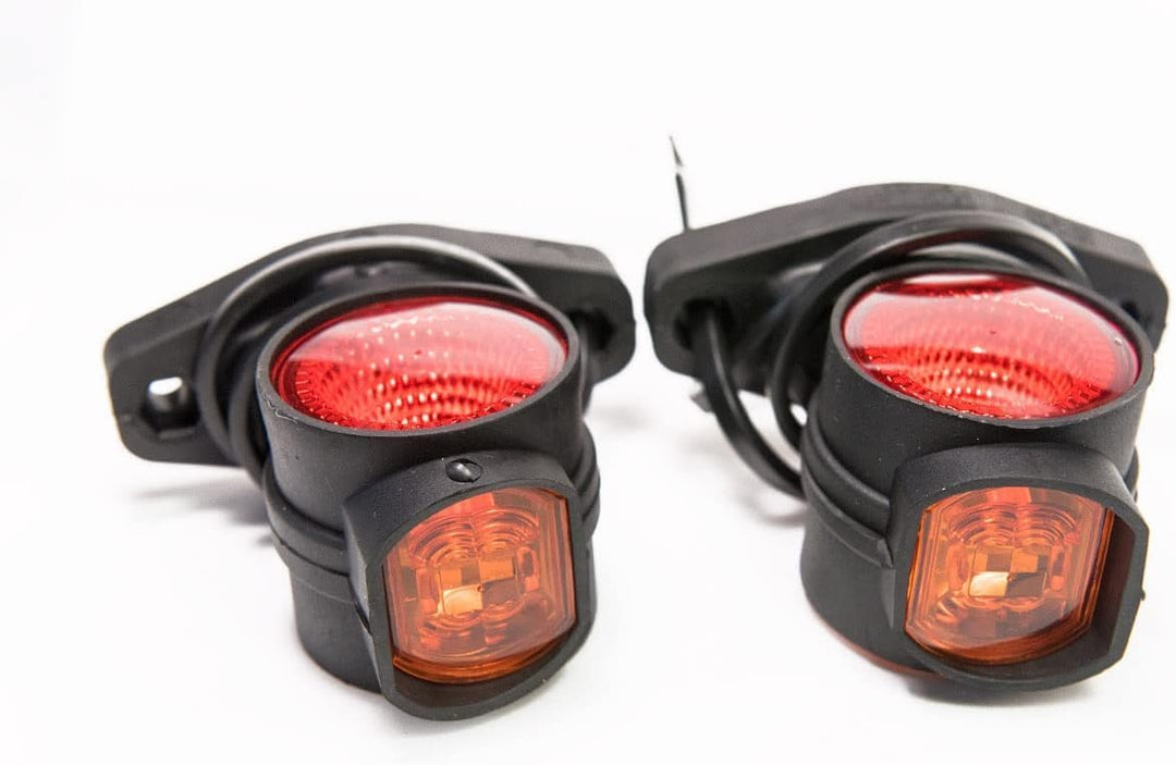 2 x LED Gummi Begrenzungsleuchte Seitenleuchte 12V 24V mit E-Prüfzeichen Positionsleuchte Auto LKW P