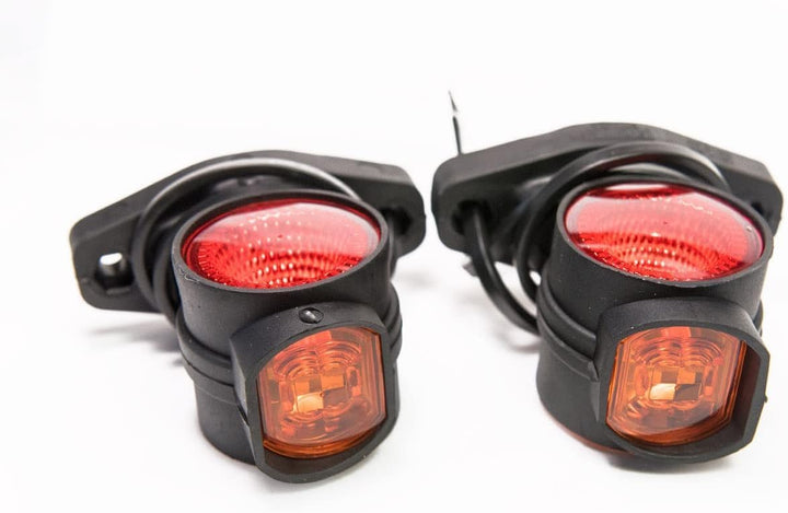 2 x LED Gummi Begrenzungsleuchte Seitenleuchte 12V 24V mit E-Prüfzeichen Positionsleuchte Auto LKW P