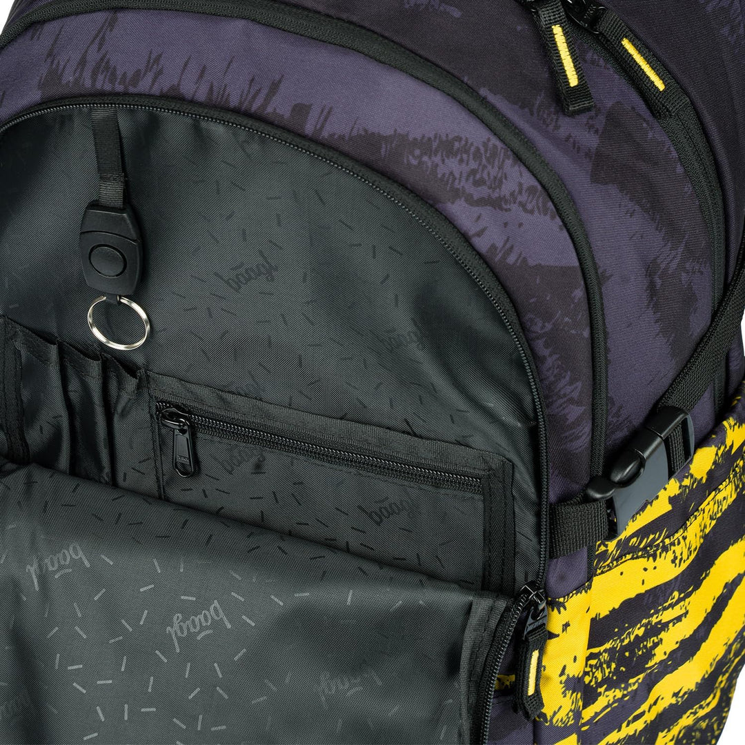 Baagl Schulrucksack für Jungen Mädchen Teenager - Skateboard Rucksack - Kinderrucksack mit Laptopfac