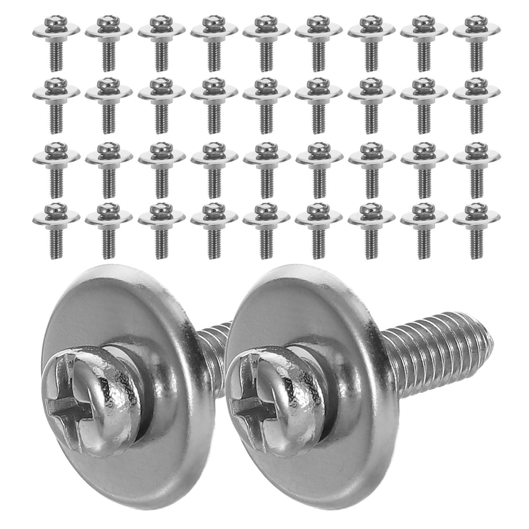 VICASKY 50 Stück Topfdeckelschrauben Edelstahl M5 mit Silikon und Metall Unterlegscheiben Universell