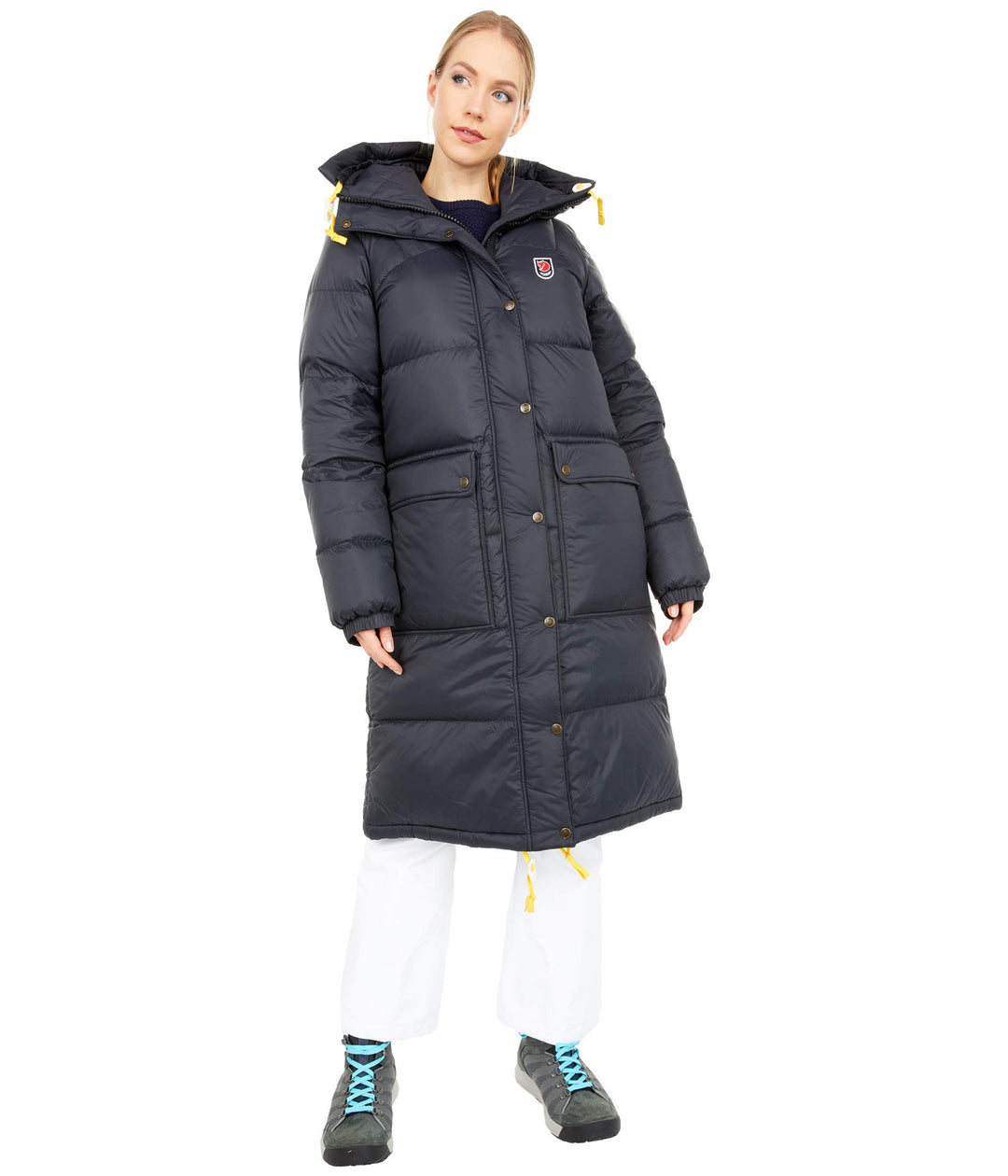 Fjallraven Damen Expedition Long Down Parka W Jacket XXS Schwarz, XXS Schwarz
