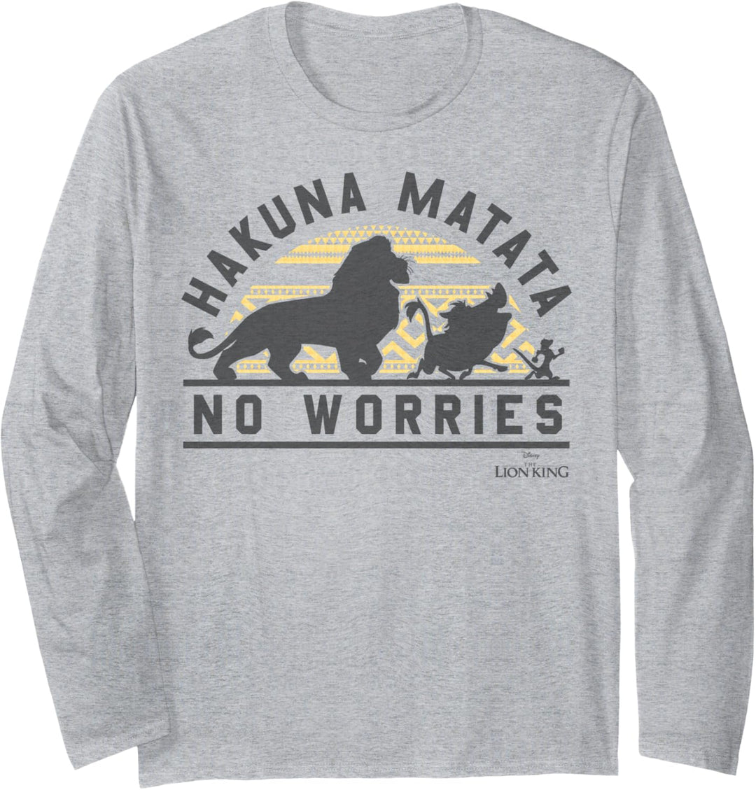 Disney Lion King Best Friends Hakuna Matata Silhouette Langarmshirt