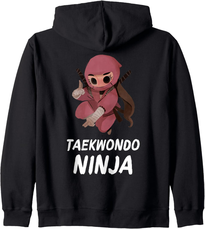Taekwondo Ninja Mädchen Lustiger Sport Kapuzenjacke