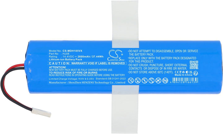 14.4V 2600mAh Ersatz akku kompatibel mit Medion MD13202, MD18500, MD18501, MD18600, MD19510, MD19511