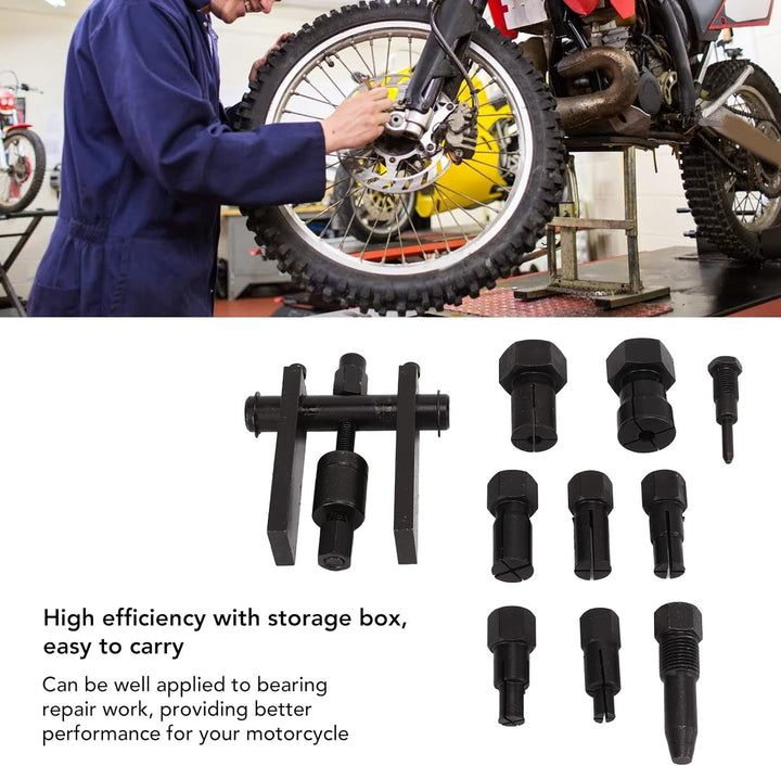 Asixxsix 10PCS Blind Inner Bearing Puller Hole Remover, Motorrad Innenlager Removal Tool Kit Inner B