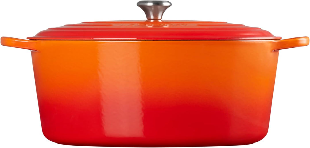 Le Creuset Signature Gusseisen-Bräter mit Deckel, Ø 40 cm, Oval, Für alle Herdarten und Induktion ge