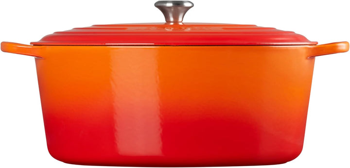 Le Creuset Signature Gusseisen-Bräter mit Deckel, Ø 40 cm, Oval, Für alle Herdarten und Induktion ge