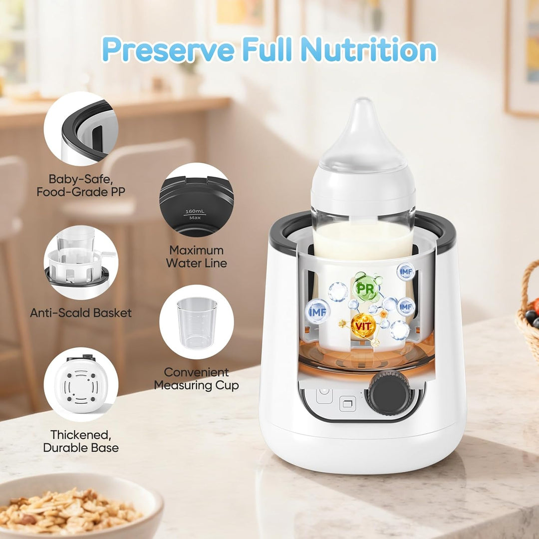 8-in-1Flaschenwärmer, Fast Babynahrungsheizung, Multifunktionaler Flaschenwärmer für Muttermilch, Au