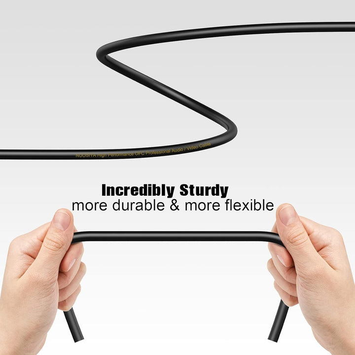 XLR Kabel 6m 1Pack Mikrofonkabel, 3-Pin XLR Stecker auf Buchse Mikrofonkabel für Mikrofon, Verstärke