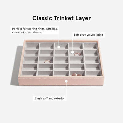Stackers Blush Klassisch Schmuckschatulle - 3 Blush Pink, Blush Pink
