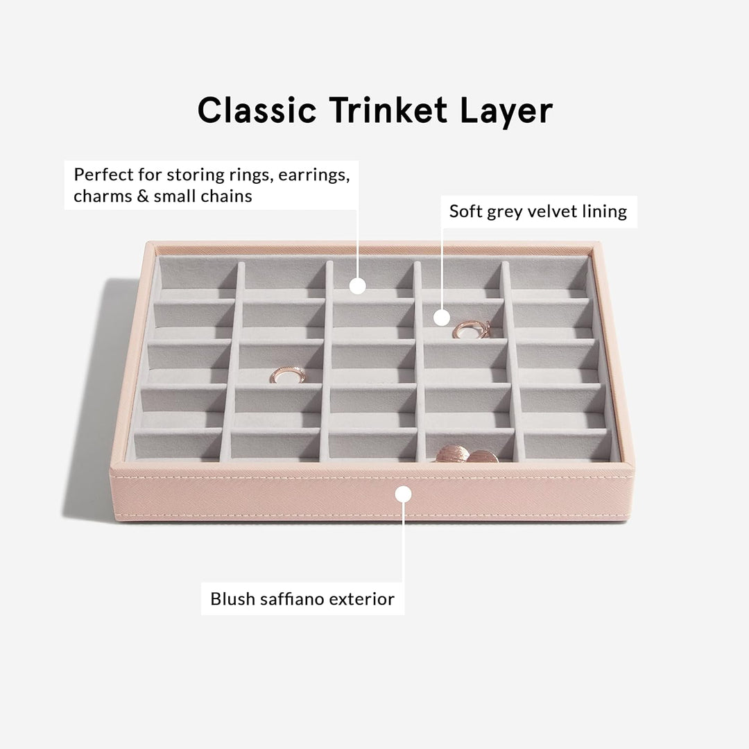 Stackers Blush Klassisch Schmuckschatulle - 3 Blush Pink &amp; Gold, Blush Pink &amp; Gold