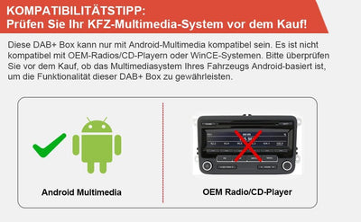 Erisin DAB+ Antenne DAB+ Scheibenantenne mit Empfänger Verstärker Antenne DAB Adapter für Autoradio