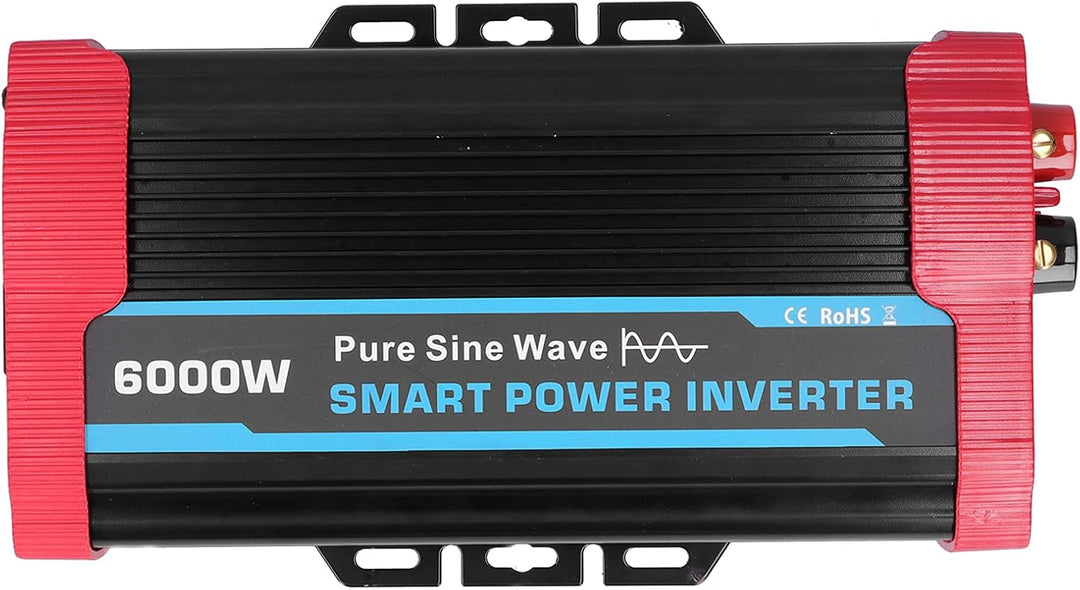BHDK 6000 W Dauer-/12000 W Spitzenleistungs-Inverter, DC 12V zu 220V-240V AC-Wandler Eingebaute 4 Lü