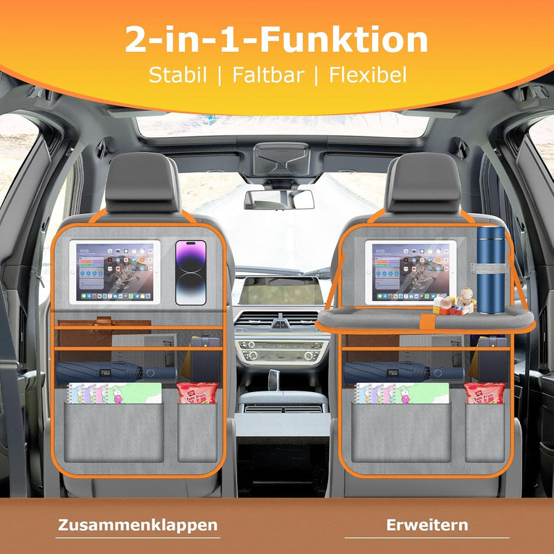 Oneyus Auto Organizer, Autositz Organizer Grosse Rückenlehnenschutz Auto Kinder Multifunktional Wass