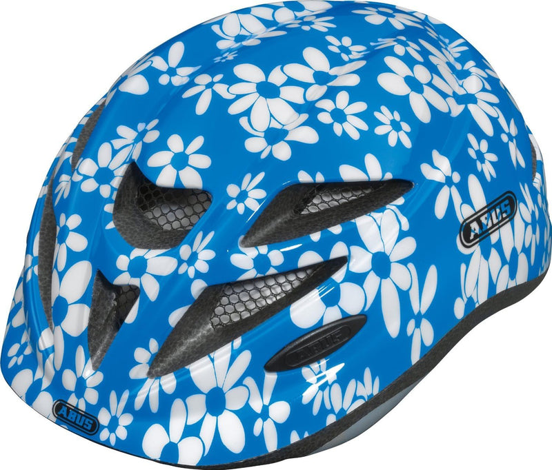 ABUS Kinder Fahrradhelm Hubble S blue flower, S blue flower