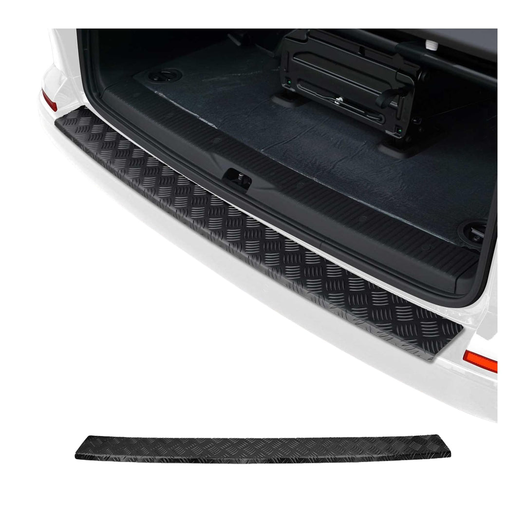 Ladekantenschutz Stossstangen kompatibel mit VW T6 T6.1 2015-2024 Einzeltür Alu Schwarz T6 2015-2025