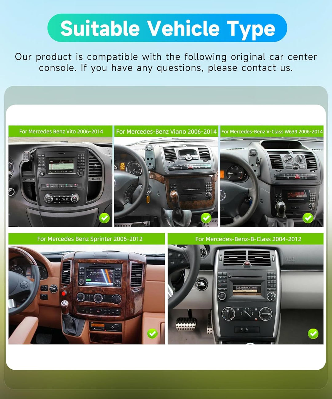 Rimoody 4G+64G Android Autoradio für Mercedes Benz A/B Class W169 W245 B200 W639 Vito Viano W906 Spr