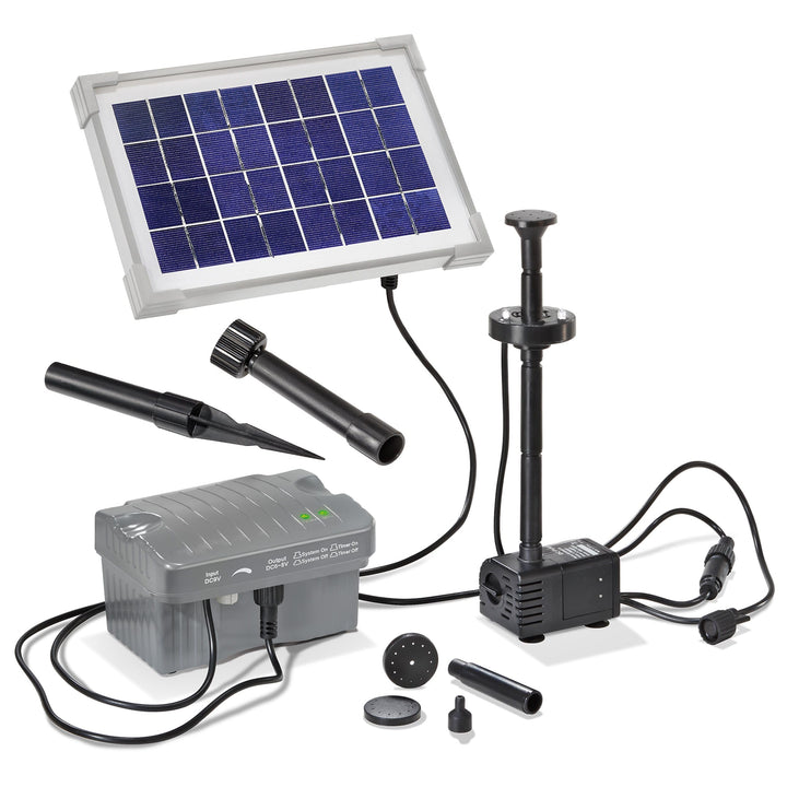 Esotec 101775 Solar-Teichpumpenset mit Akkuspeicher Grösse 1