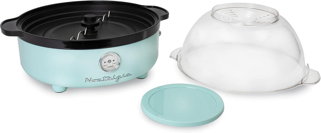Nostalgia Retro-Rühr-Popcornmaschine 5.5L - Aqua Blau, Blau