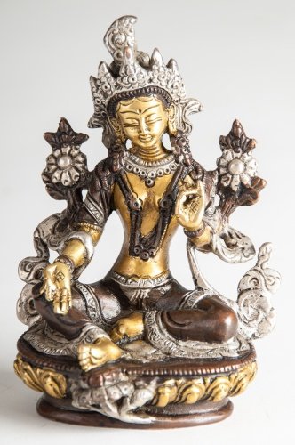 Berk Grüne Tara, Messing ca. 14 cm
