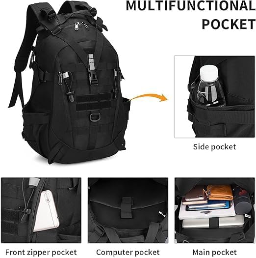 HUNTVP Militär Rucksack 30L 35L Taktischer Rucksack 30L 35L Wanderrucksack Herren Bundeswehr Rucksac
