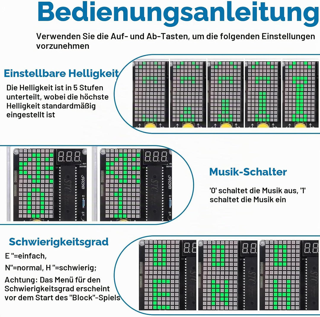 DIY Spielekonsole Löt Bausatz Neue Modelle 7 in 1 Spielekonsole Löten Bausatz 7 Spielearten DIY Game