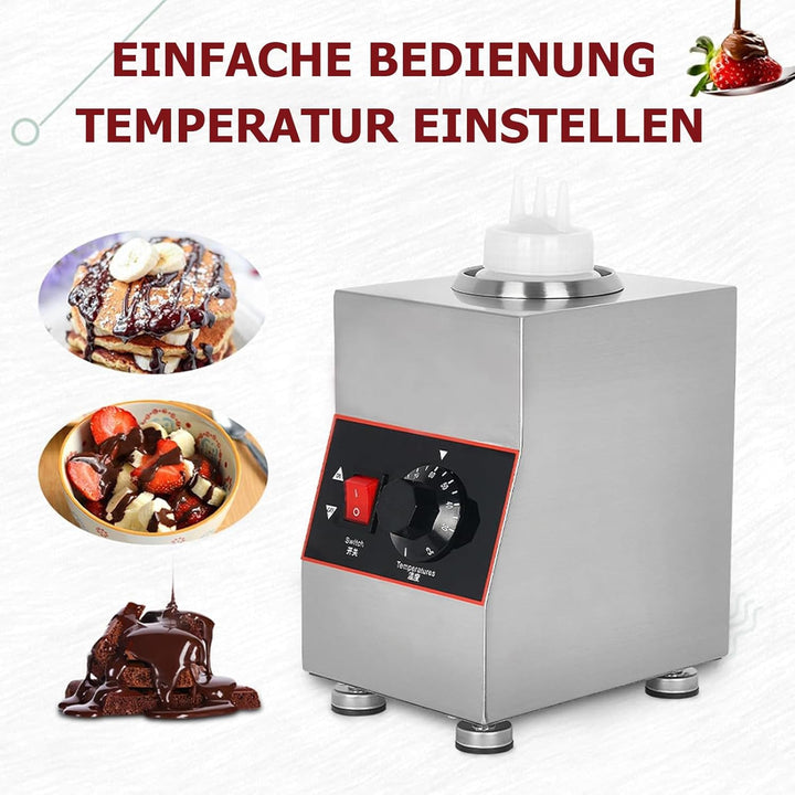 Kommerzieller Elektrischer Sossenwärmer mit 650-ml-Quetschflasche, kommerzieller elektrischer Käseso