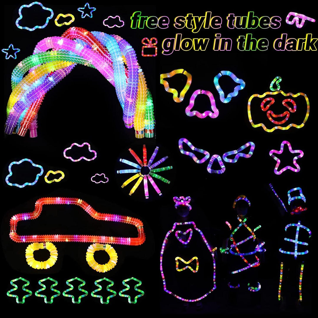 Mitgebsel Kindergeburtstag Pop Tubes Leuchtend 24 Pcs Knicklichter Party Deko Set Gastgeschenke Leuc