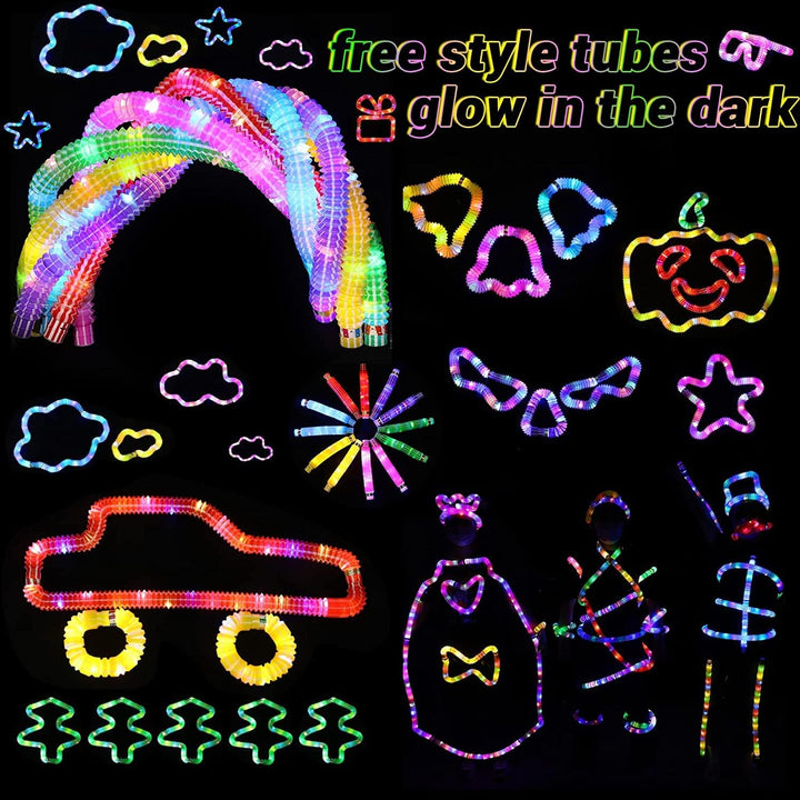 Mitgebsel Kindergeburtstag Pop Tubes Leuchtend 24 Pcs Knicklichter Party Deko Set Gastgeschenke Leuc