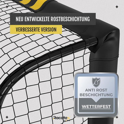 Racetex Fussballtore für Garten Kinder und Erwachsene mit [Anti-Rost Beschichtung] - Fussballtor Kin
