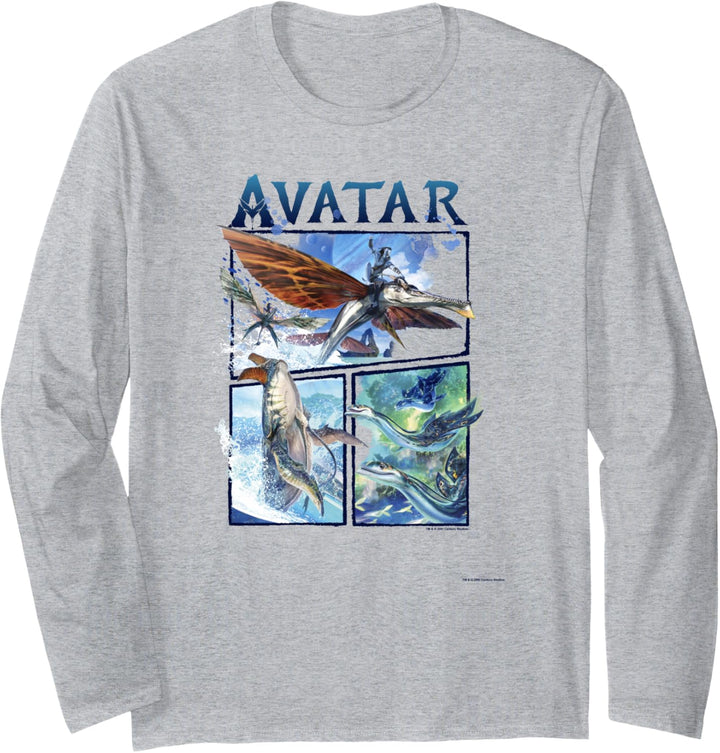 Avatar: The Way of Water Air And Sea Flight Panels Langarmshirt