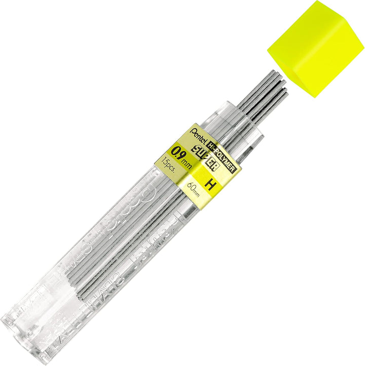 Pentel 509-H 12 Minen 0,9 mm H für Druckbleistifte, 12 Stück 12 Stück (1er Pack) H, 12 Stück (1er Pa