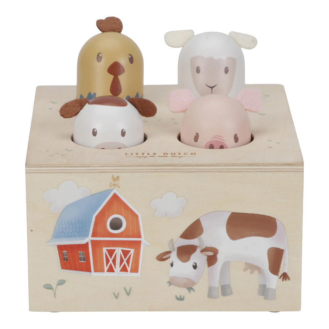 Little Dutch Pop Up Holz Spielzeug Baby Tiere - Little Farm