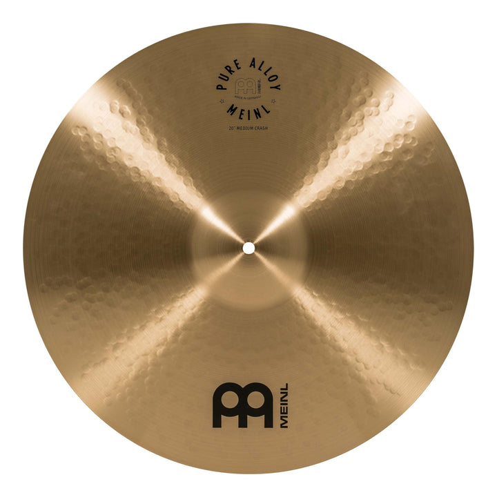 Meinl Cymbals Pure Alloy Crash Medium 20 Zoll (Video) Schlagzeug Becken (50,80cm) Pure Alloy Bronze,