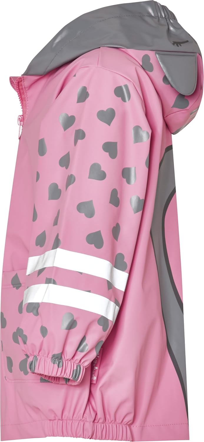 Playshoes Unisex Kinder Regenjacke Wind-und wasserdicht Regenmantel Regenbekleidung 98 Katze, 98 Kat