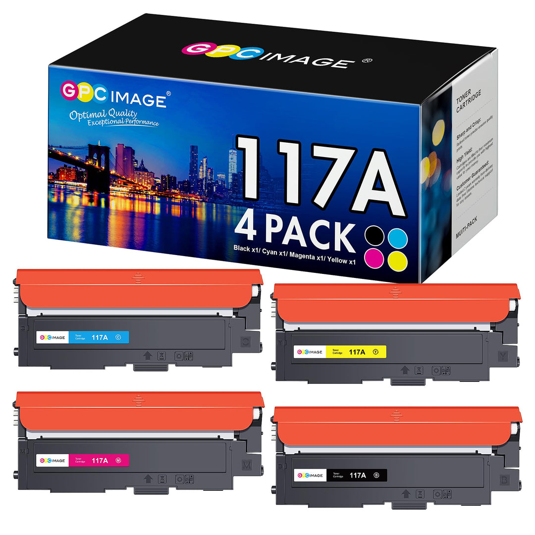 GPC IMAGE 117A Toner Set Kompatibel für HP 117A Toner Set für HP Color Laser 179fwg Toner für Color