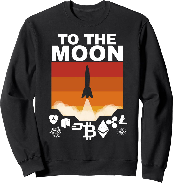 Crypto To the Moon Rocket To the Moon Sweatshirt